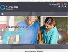 Tablet Screenshot of nicholsonchiro.com